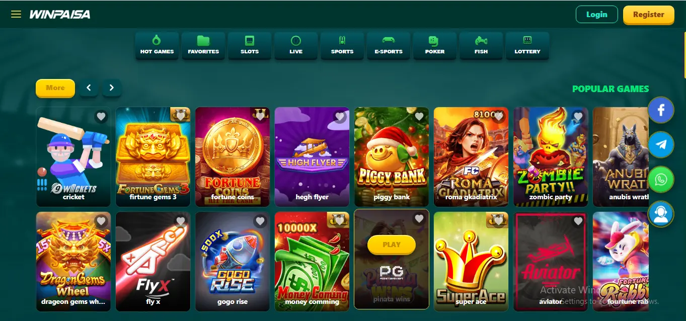 WINPAISA Game Interface
